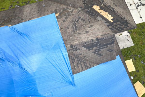 Storm Damage Roof Tarping in Pittsfield
